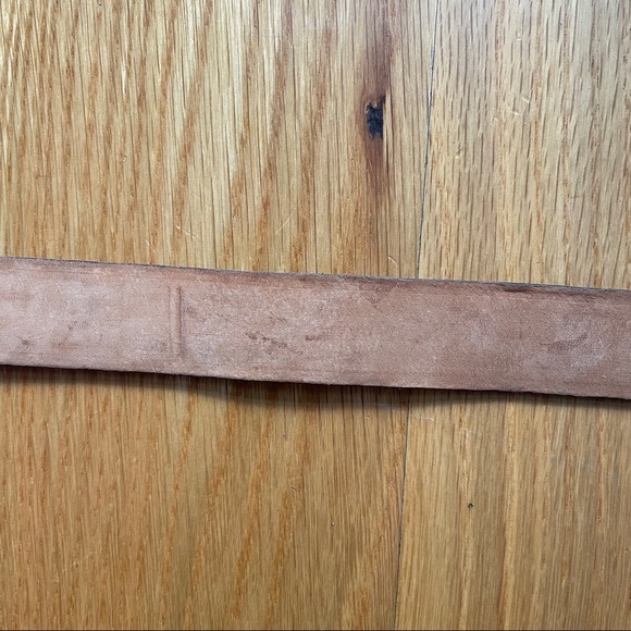 rag & bone brown suede leather belt with silver buckle - Picture 2 of 9